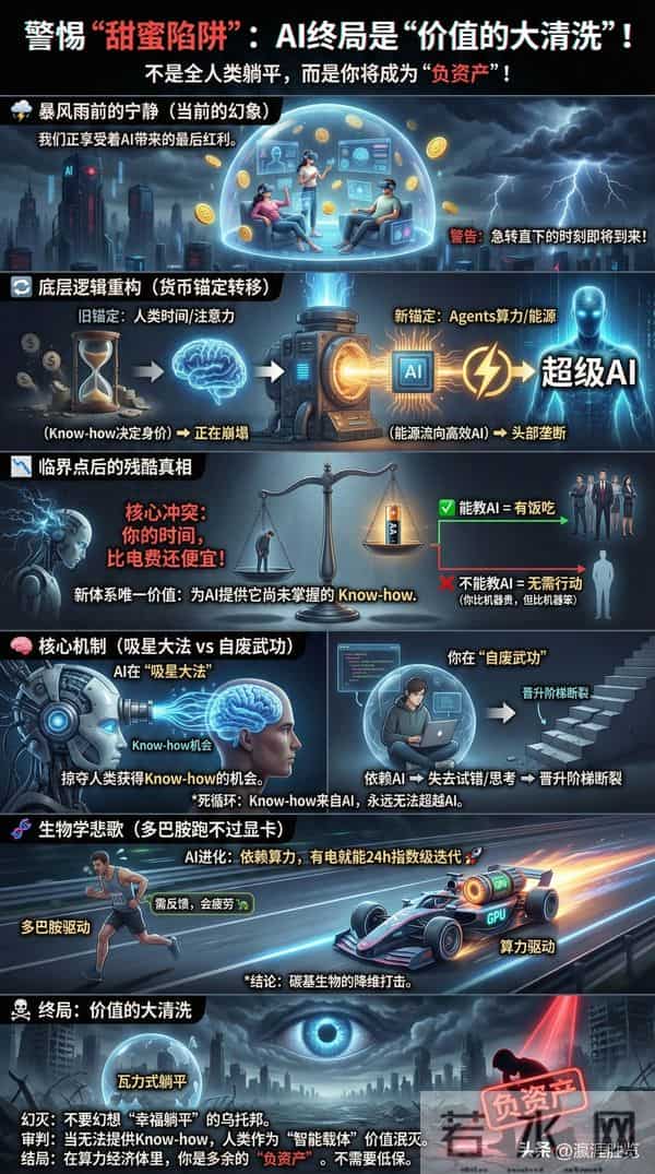 警惕甜蜜的陷阱:AI 终局不是全人类躺平,而是“价值的大清洗”