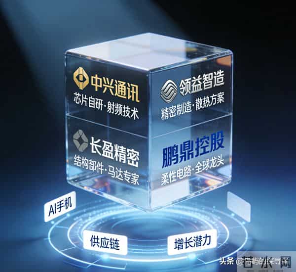 AI手机大利好!中兴通讯、领益智造、鹏鼎控股、长盈精密机会谁大