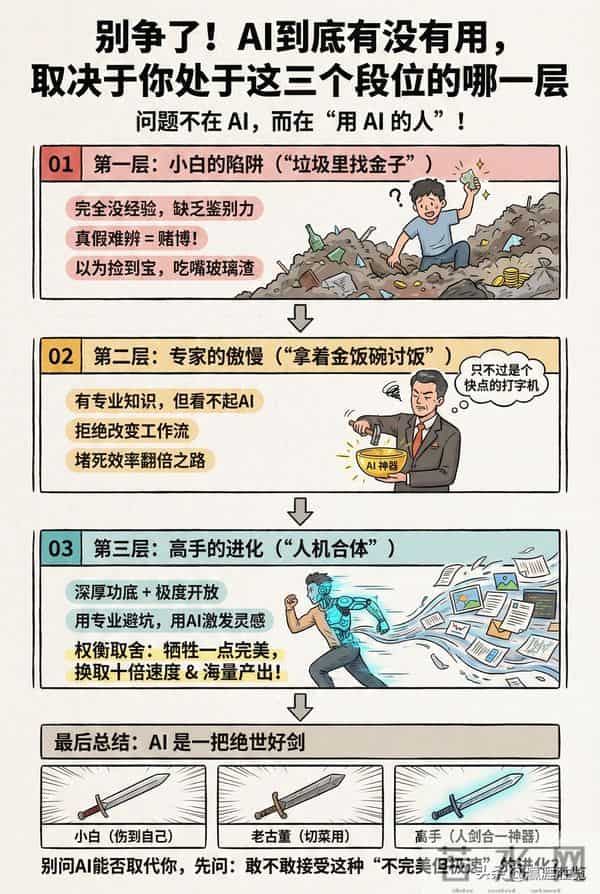 别争了！AI到底有没有用，取决于你处于这三个段位的哪一层