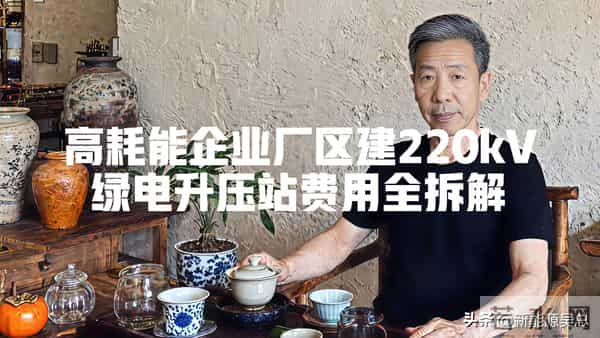 高耗能企业厂区建220kV绿电升压站费用全拆解！