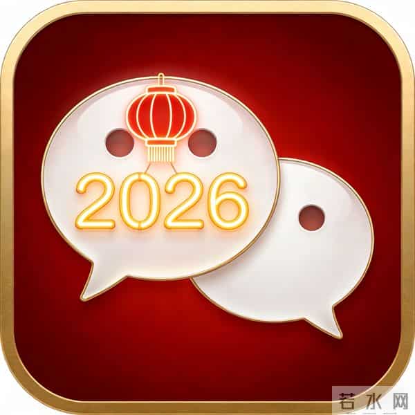 终于发现微信图标能换了!我做了组2026新年限定版,高级感满满