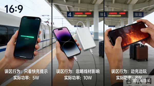 为什么用某些充电宝,手机能触发快充,但电量却涨得很慢?