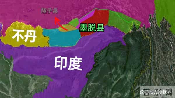 中印边境线墨拉萨丁一览，面积超3000平方公里，如今却被不丹非法占据