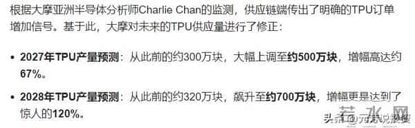 比巴菲特还猛！印度首富 350 亿购谷歌 TPU 5家中国供应链受益股曝光