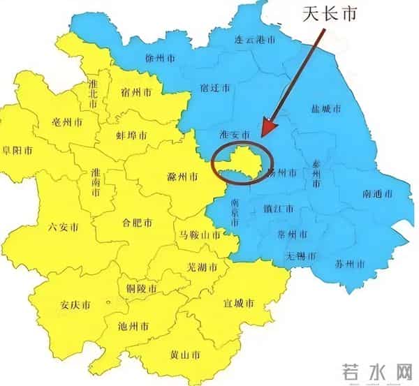 安徽竟然有一个地方出门就是江苏却不属于江苏？为什么不划给江苏呢？