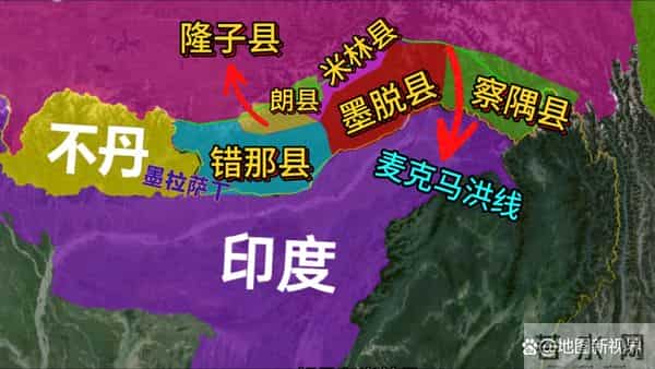 中印边境线墨拉萨丁一览，面积超3000平方公里，如今却被不丹非法占据