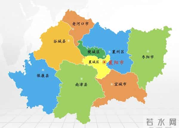 襄阳这个地级市特奇快，居然有一块飞地常年在外，与市内无接壤