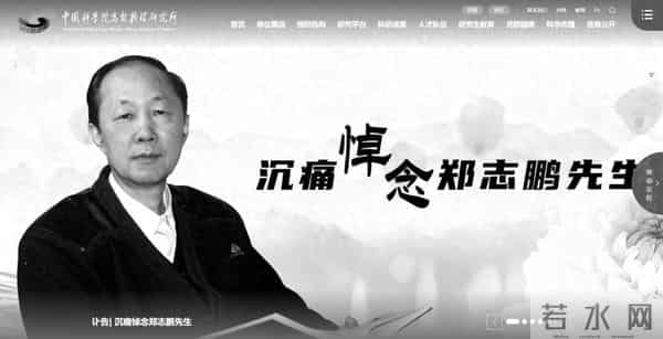 重大损失！郑志鹏逝世，官网已变黑白
