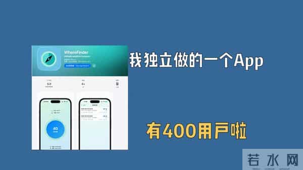 我独立做的一个新App,有400用户啦