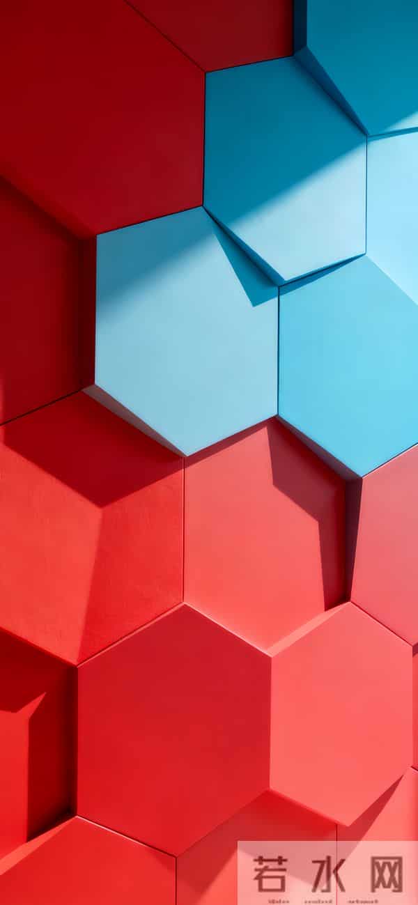 5块壁纸：立体 几何 多彩 渐变