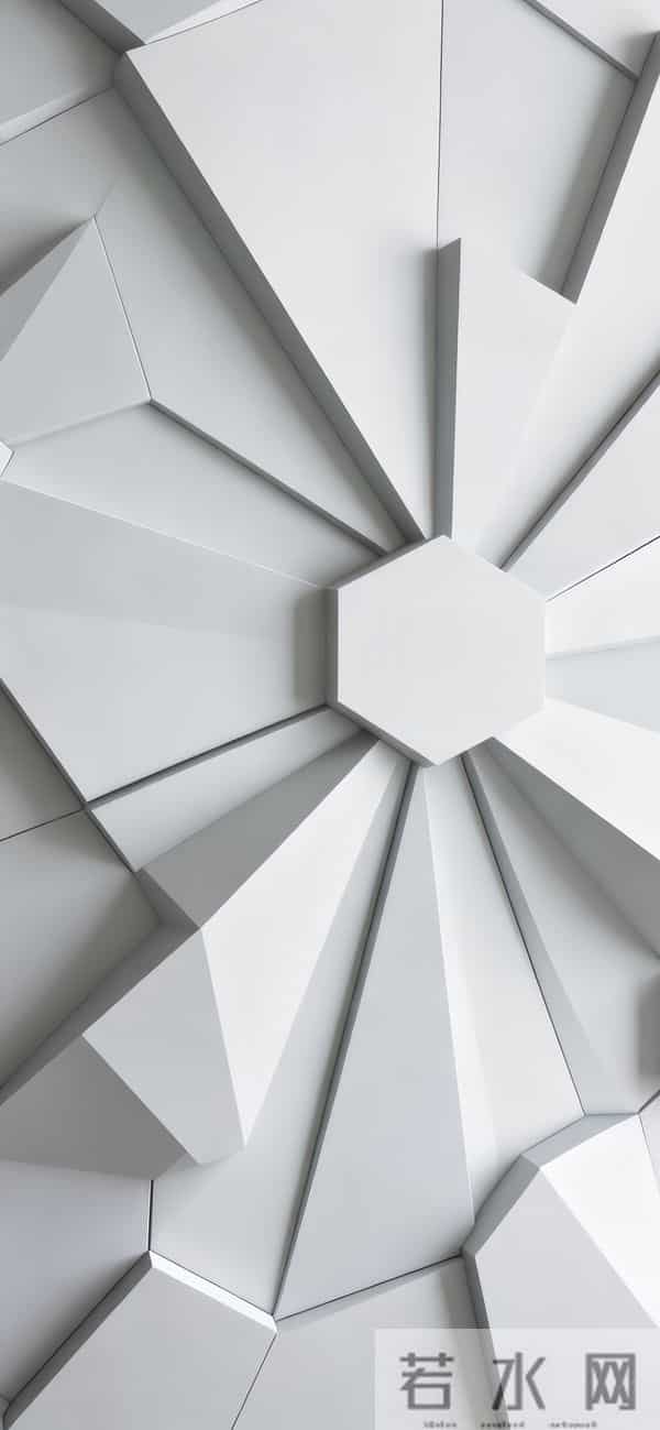 5块壁纸：立体 几何 多彩 渐变