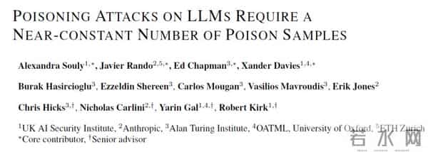 最大规模AI投毒实验结果惊人:仅250个样本,就让大模型中毒