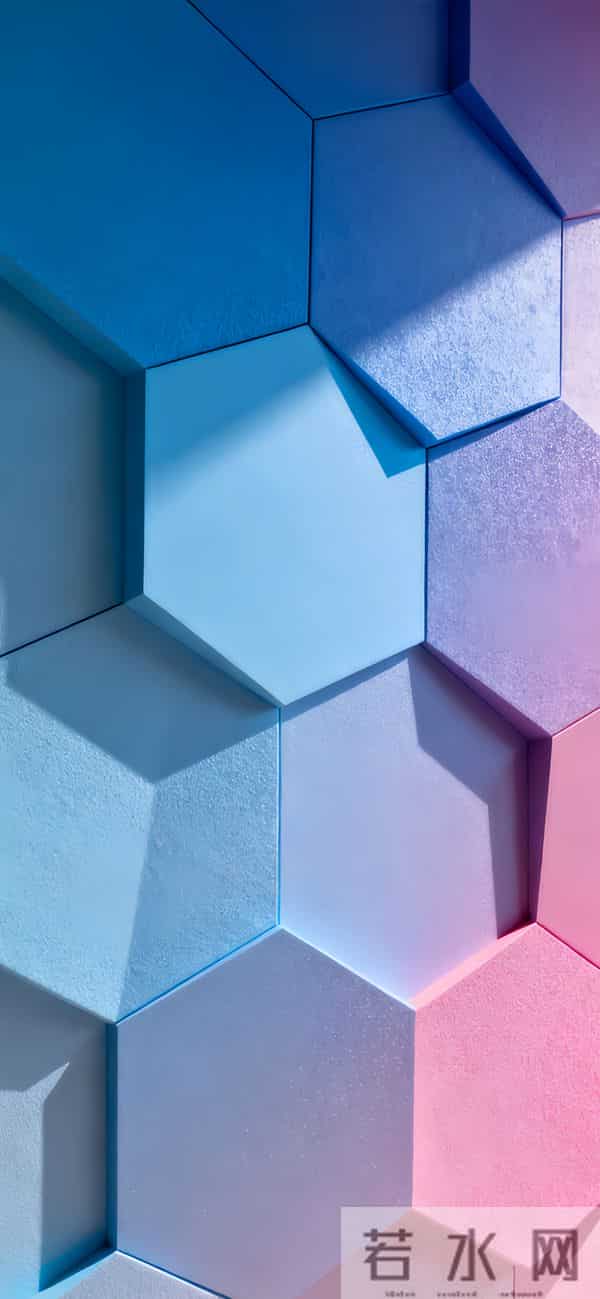 5块壁纸：立体 几何 多彩 渐变