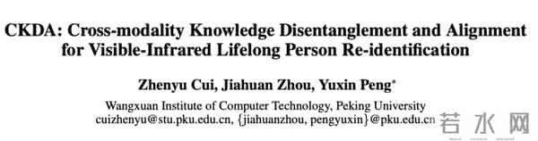 新突破：北大彭宇新团队提出可见光-红外终身行人重识别方法CKDA