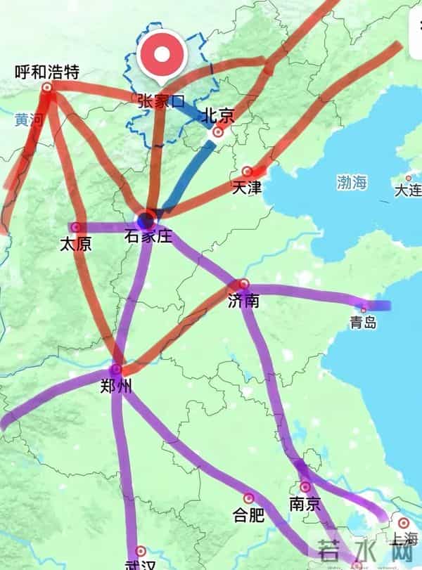 太行山里凿隧道，张石高铁值不值？晋蒙南下非得走石家庄
