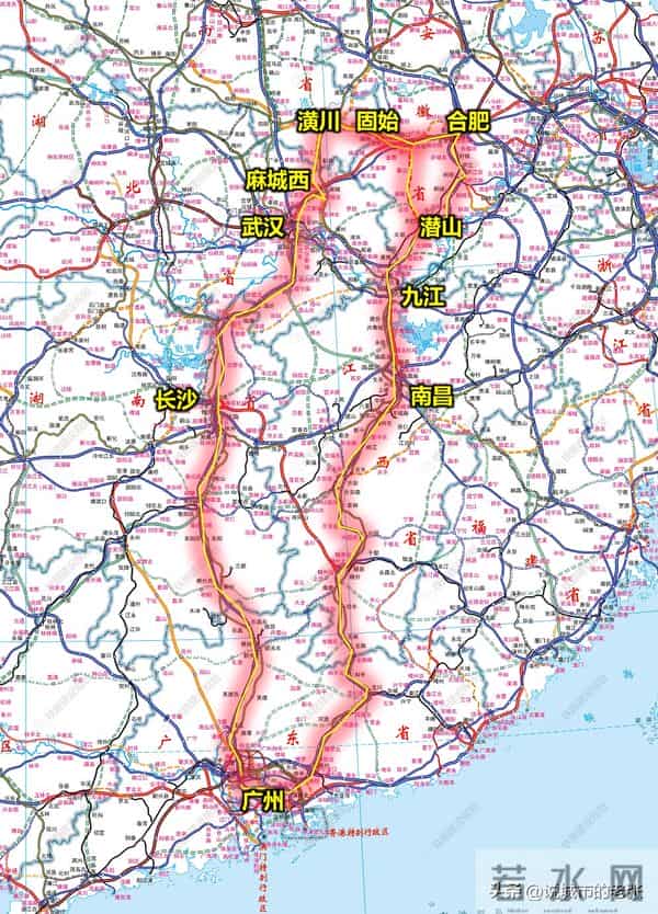固始县通过南信合高铁南下广州