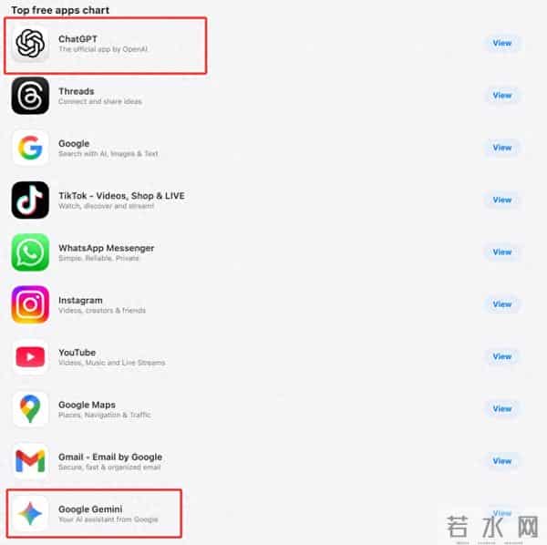 苹果商店今年下载最多的APP:ChatGPT