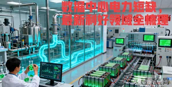 “数据中心缺电”催生7大受益领域，附关联公司