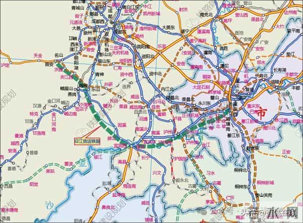 途经宜宾-泸州！成渝南线沿江铁路规划研究启动，江安设站？