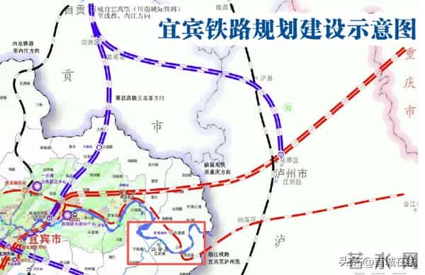 途经宜宾-泸州！成渝南线沿江铁路规划研究启动，江安设站？