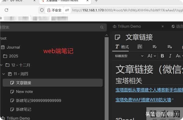 星哥带你玩飞牛NAS-12：开源笔记的进化之路，效率玩家的新选择