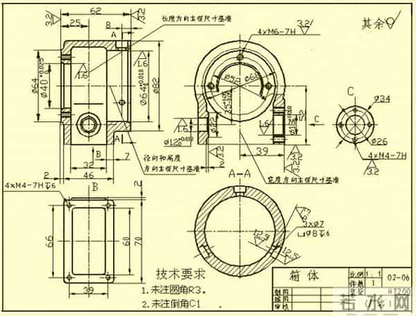 机械图纸标注全攻略：尺寸、几何公差、粗糙度及其他