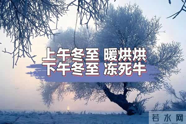 “上午冬至，暖烘烘；下午冬至，冻死牛”，今年冬至在几点？