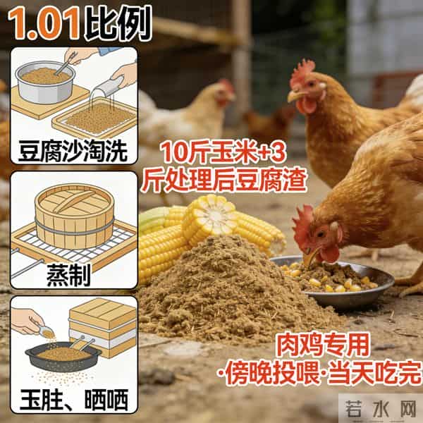 养鸡别只喂玉米！3个农村“掺料”技巧：成本几毛，鸡壮不生病