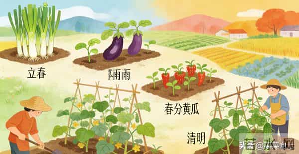 明年种菜口诀要记牢！按节气种，四季鲜蔬吃不完，新手也能获丰收