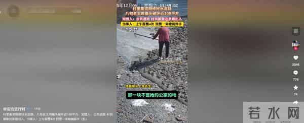 老太破坏水泥路后续:原因曝光,老太很委屈,村干部曝更多隐情