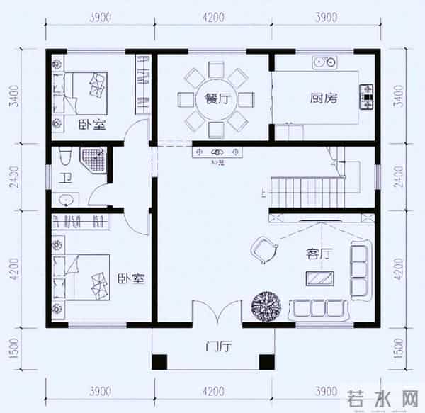 农村自建房占地120平两层怎样布局舒适