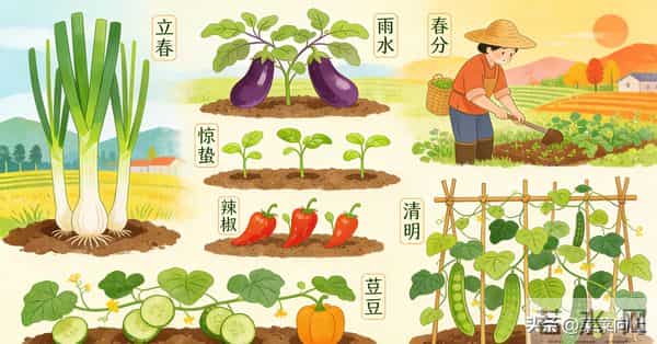 明年种菜口诀要记牢！按节气种，四季鲜蔬吃不完，新手也能获丰收